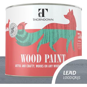 Thorndown - Houtverf Ecologisch Loodgrijs - Eco vriendelijk - Voor binnen en buiten - Waterbasis - 750 ml - RAL 7045