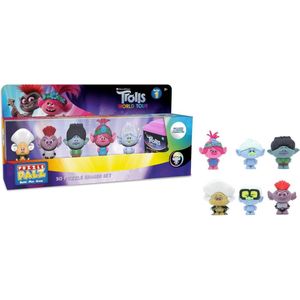 Trolls world tour 3D puzzle eraser set ( 6 pcs )