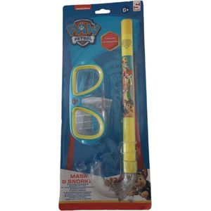 Snorkel set Paw Patrol - Geel / Blauw - Kunststof - Snorkel en Duikbril - Duiken - Duikbril - Zwemmen - Strand