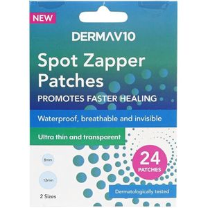 DermaV10 - Spot Zapper Patches - 24 Stuks - Transparant - Huidverzorging