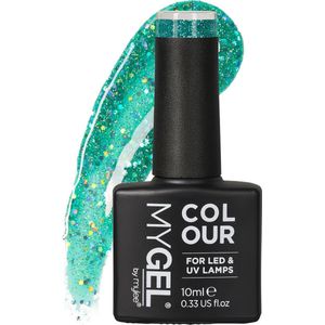 MyGel - Groen-Turquoise Gel Nagellak - Holografische Glitters - Duurzaam