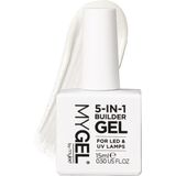 Mylee - 5 In 1 Builder Gel - Clear - 15ml - UV/LED Nagellak Voor Sterke Nagels