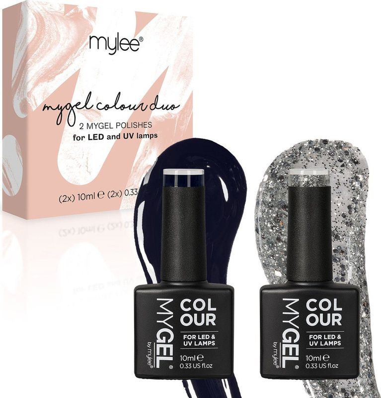 MyGel - Moonlight Shadow - Nagellak - Nachtblauw - Glitters