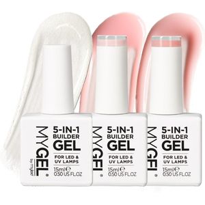 Mylee - 5-in-1 Builder Gel - Nagelversiering - Transparant - 15ml