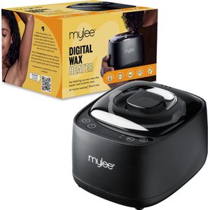 Mylee Digitale waxverwarmer met siliconen pot voor ontharing van hete was, digitale temperatuurregeling, professionele ontharing met crèmewas en was zonder strepen