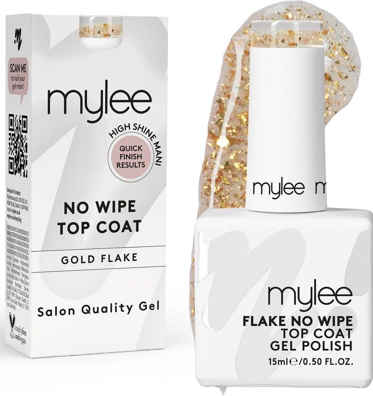 Mylee - No Wipe Top Coat - Nagellak - Goud - Duurzaam
