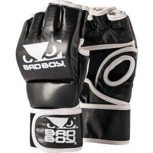 BadBoy MMA Handschoenen Zonder Duim Zwart/Wit XXL