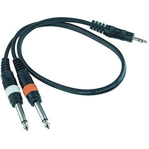 6.35 To RCA Splitter Cable, 6.35mm 1/4 Inch TRS Stereo Jack