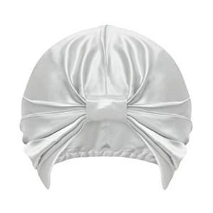 Sleepdown 100% zijde voor haar, natuurlijk hypoallergeen, zacht en comfortabel, 22 momme, 20 cm diameter, Ivoor