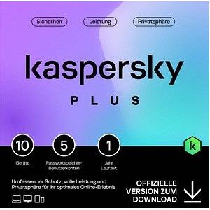 Kaspersky Plus | 10 Apparaten | 1 Jaar | Antivirus | Opvolger van Kaspersky Internet Security