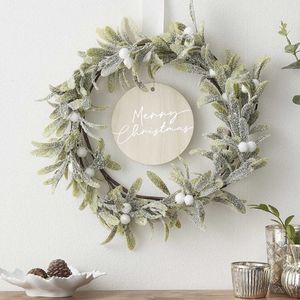 Ginger Ray Kerstkrans maretak herbruikbare decoratie, goud