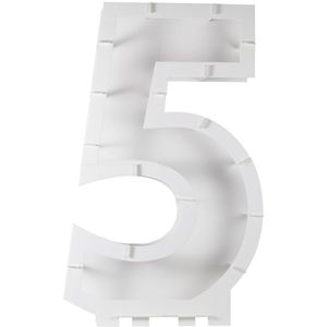 Ballonnen standaard - Nummer 5 | Inclusief Cijfer 5 ballonstandaard en eenvoudige montage