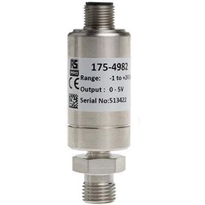 RS PRO G1/4 relatieve druksensor, 1 bar tot 24 bar, analoog 0 → 5 V