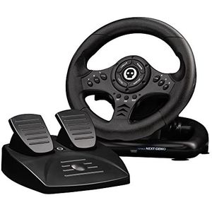 Numskull Next-Gen MultiFormat Racing Wheel met pedalen - Compatibel met Xbox Series X|S, Xbox One, PS4, Nintendo Switch en PC - Realistic Steering Wheel Controller Accessory
