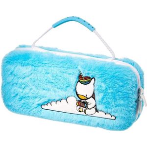 Numskull Reiskoffer met harde schaal voor Nintendo Switch en OLED model 2021-console, geschikt voor 10 games en switch-accessoires, Blauwe Eencorn, Eén maat, Nintendo Switch Case