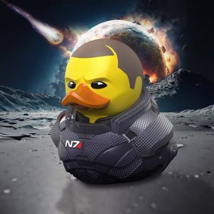 TUBBZ Verzamelbare vinyl rubberen eendfiguur - Officiële Mass Effect Merchandise - Sci-Fi Action FPS-videogames, mannelijke commandant Shepard (Doos)