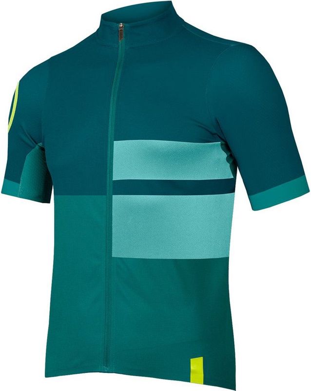 Endura - FS260 Print - Korte Mouwen Jersey - Emerald Green - Performance Stoffen