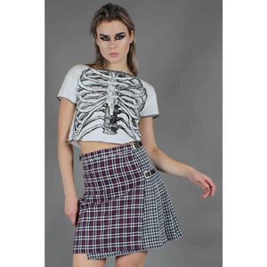 Jawbreaker - Contrast Check Buckled Kilt - L - Multicolours