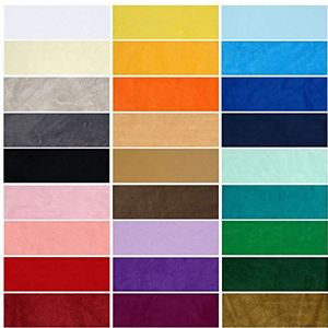Velour Polar Fleece Anti Pill Fabric, kwaliteitsmateriaal. 28 kleuren, gemiddeld gewicht, geweldige drapering en handvat. Natural, Huisdecoratie en ambachten. Turquoise #33, Half Meter