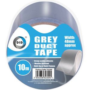 DID - duct tape - reparatietape - grijs - 10 meter x 48 mm