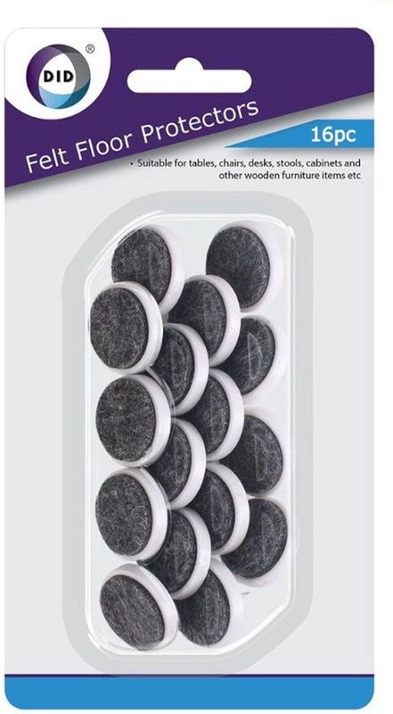 DID - Meubelviltjes - Grijs - Kunststof - Set van 16