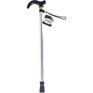 DID wandelstok / loopstok uitschuifbaar/telescopisch - aluminium - tot 89 cm