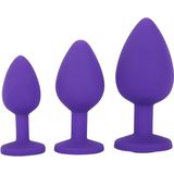Trio Of Jewels Buttplug Set - Paars