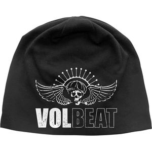 Volbeat Muts Hoed Band Logo nieuw Officieel Zwart Jersey Print One Size