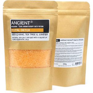 Aromatherapie Badzout - Mei Chang, Tea Trea & Jeneverbes - Totale Detox - 350 gram