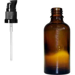 Glazen Lotion Flessen 50ml - Lege Lotion Flesjes - 5 Stuks - Lotion Pomp Flessen Navulbaar