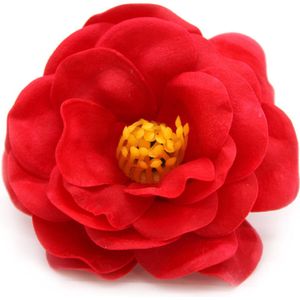 Zeep Bloemen - Camelia Rood - 36 Stuks - 5.5cm
