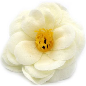 Zeep Bloemen - Camelia Ivoor - 36 Stuks - 5.5cm