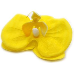 Zeep Bloemen - Orchidee Geel - 25 Stuks - 8cm