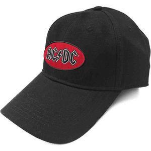 AC/DC - Oval Logo Baseball pet - Zwart