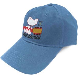 Woodstock - Logo Baseball pet - Blauw