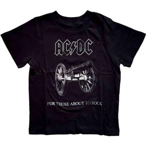 AC/DC - About To Rock Kinder T-shirt - 12 maanden - Zwart