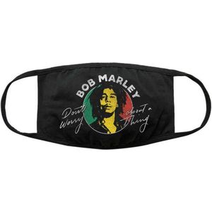 Bob Marley - Don't Worry Masker - Zwart