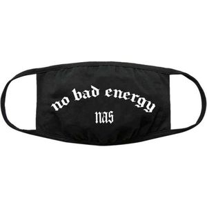 Nas - Bad Energy - Mondkapje - Zwart - 100% Katoen