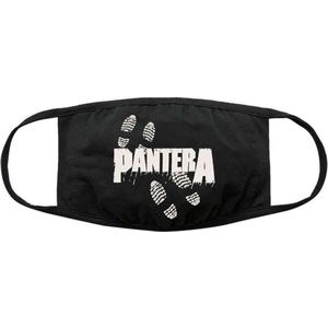 Pantera - Steel Foot Print - Mondmasker - Zwart - 100% Katoen