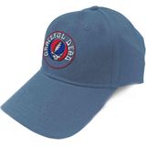 Grateful Dead Baseball Cap Steal Your Face Band Logo Officieel Denim Blauw One Size