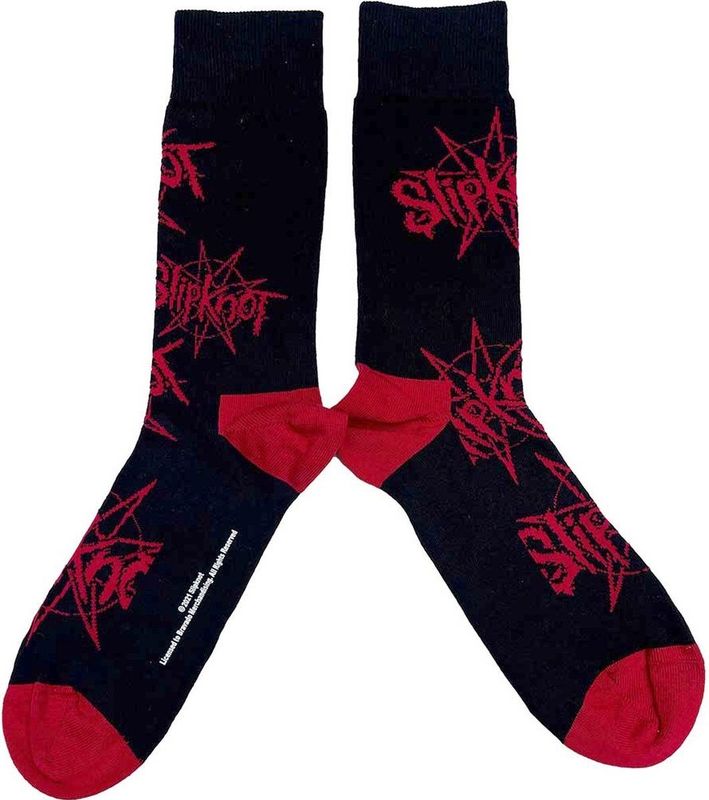 Slipknot - Logo & Nonagram Sokken - EU 40-45 - Zwart
