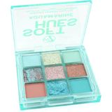 W7 Soft Hues Pressed Pigment Oogschaduw Palette - Aquamarine