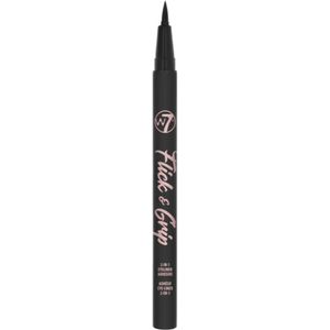 W7 Flick & Grip 2-In-1 Adhesive Eyeliner Pen Black 1 st