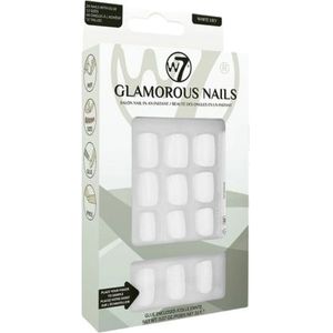 W7 - Glamorous Nails - Kunstnagels - Wit - 24 Stuks
