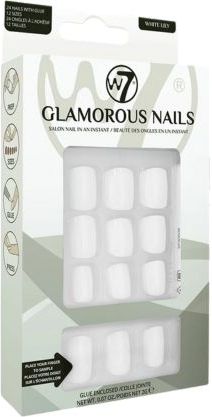 W7 - Glamorous Nails - Kunstnagels - Wit - 24 Stuks