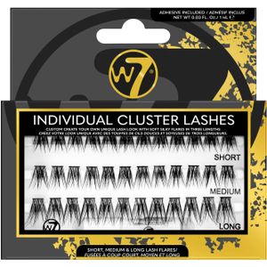 W7 - Individual Cluster Lashes - Zwart - Kunsthaar - 1 Stuk