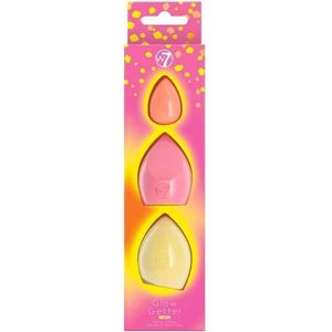 W7 Glow Getter Neon Beauty Sponge Trio 3 st