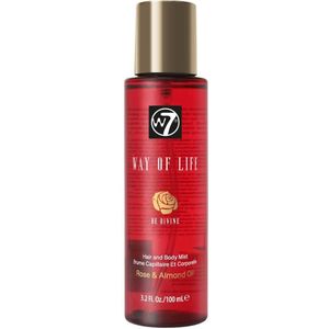 W7 Way of Life Hair & Body Mist Rose & Almond Oil 100 ml