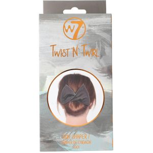 W7 Scrunchie Twist 'N Twirl Bun Shaper Black 1 st