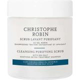 Christophe Robin Cleansing Purifying Scrub with Sea Salt Reinigende Shampoo met Peeling Effect 75 ml